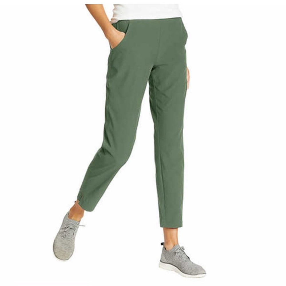 NWT Eddie Bauer Ladies' Traveler Ankle Pants Green Size 3X